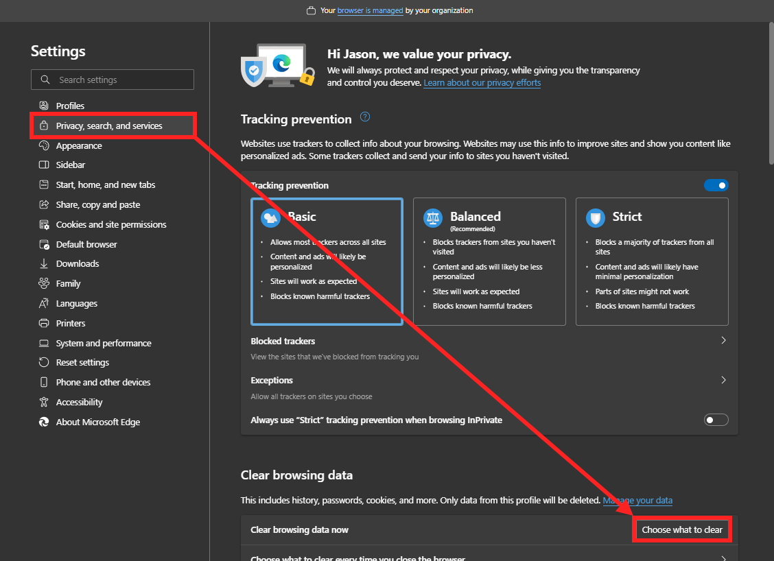 Clearing your Cache and Cookies (Microsoft Edge) – Healthicity Support